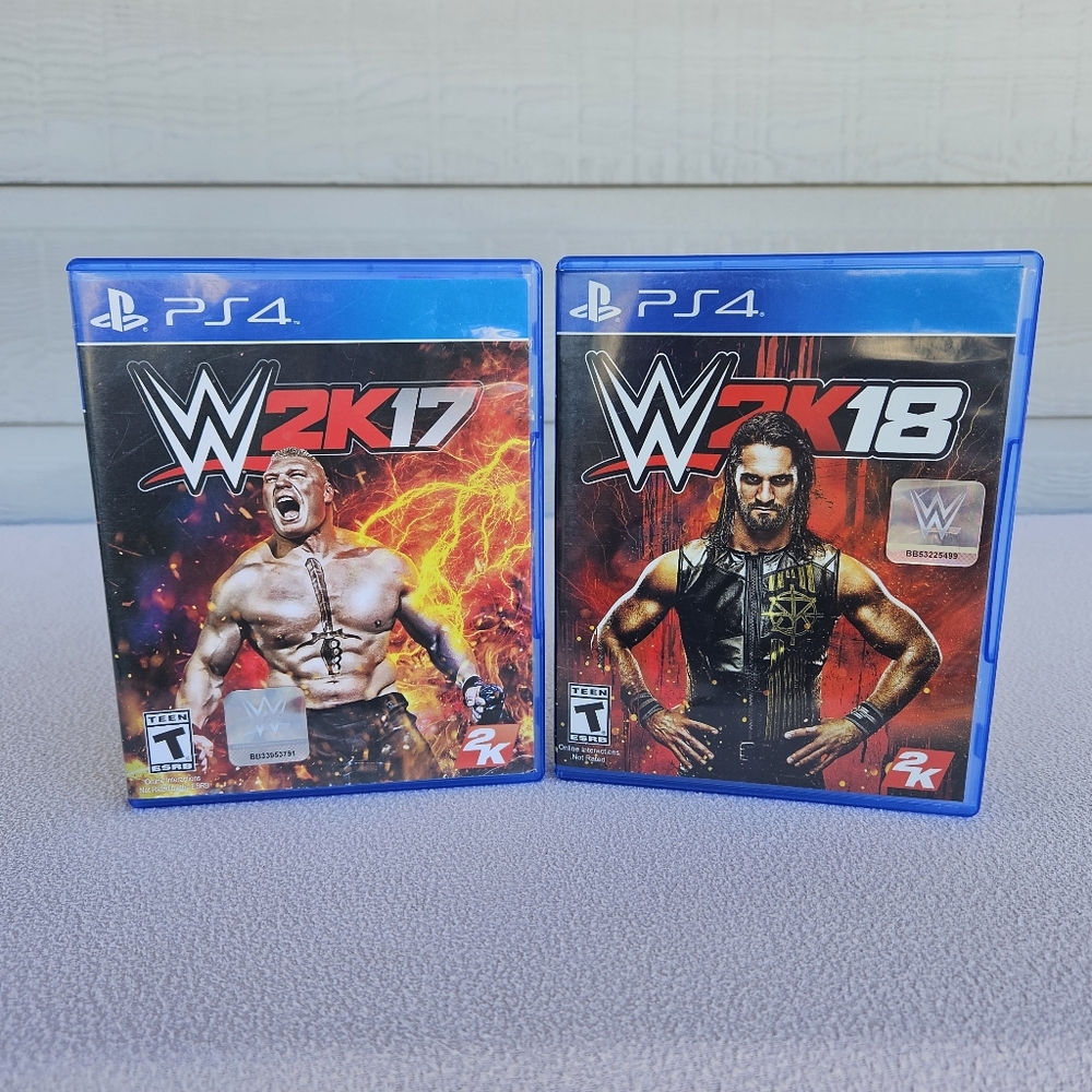 PS4 WWE 2K17 2K18 Sony PlayStation 4 Video Game Lot 2016